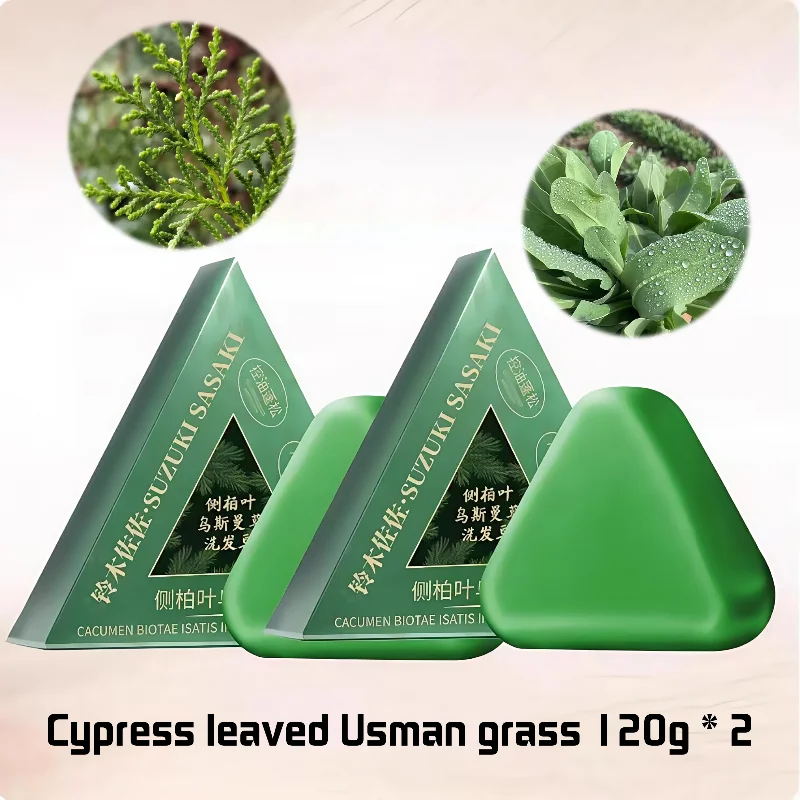 

Шампунь-кондиционер 2-в-1 для роста волос, твердое мыло-шампунь против выпадения волос, кипресс-аноэ ручной работы, укрепляющее корни