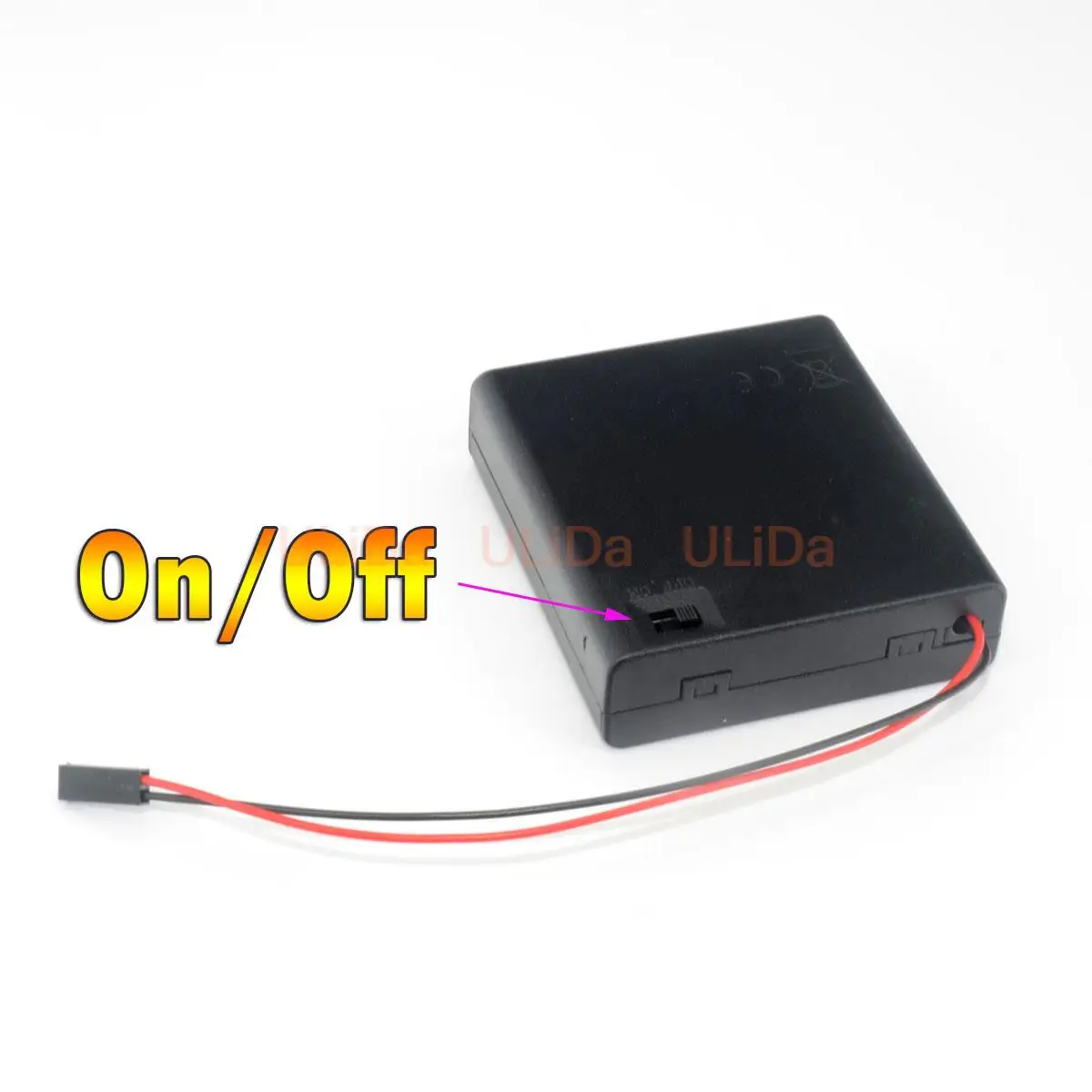 RC 4 AA 6V Battery Container Holder Box Switch On/Off Power Battery Receiver 2Pin Dupont Plug for JR FUTABA RC Car Airplane Boat