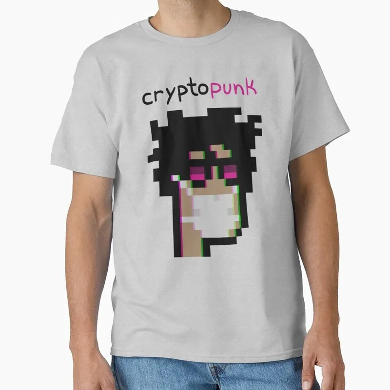 Crypto Punk Ubuntu Linux Operating System Graphic T‑Shirt Casual Short Sleeve Tees Geek IT Developer Fan Gift Streetwear