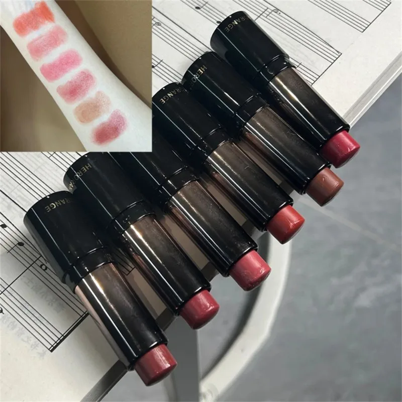 Lippenstift mit niedriger Sättigung, heller Lippenstift, nackte braune Farbe, langanhaltender, feuchtigkeitsspendender Wasserspiegel-Lipgloss, natürlicher Rouge-Balsam-Make-up-Stick