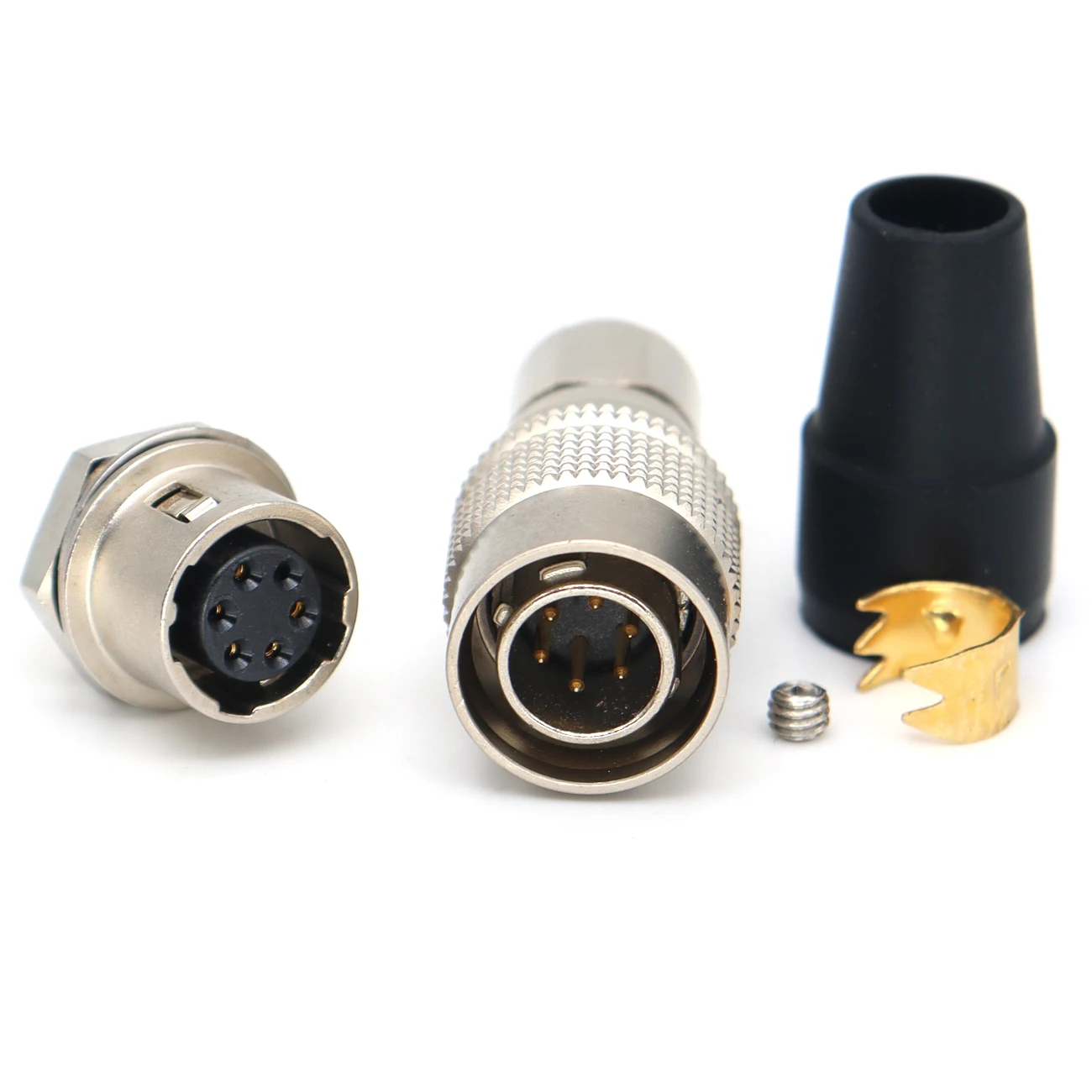 Hirose 6-pin plug socket HR10A-7P-6P HR10A-7R-6S connector, mapping equipment electronic equipment power cord