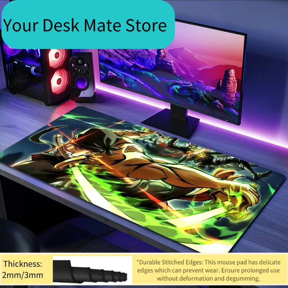 One Piece Monkey D. Luffy All Forms Collection Anime Extended Desk Pad Non-Slip Anti-Dirt Gaming Mouse Pad