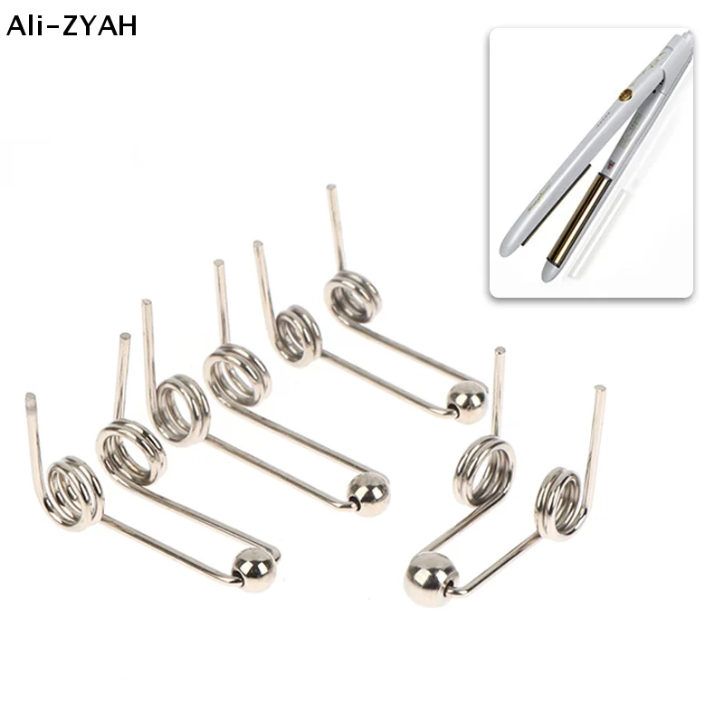 【Z】2Pcs Wire Diameter 1.2mm Curling Iron Replacement Double Return Torsion Spring Hair Curling Rod Accessories