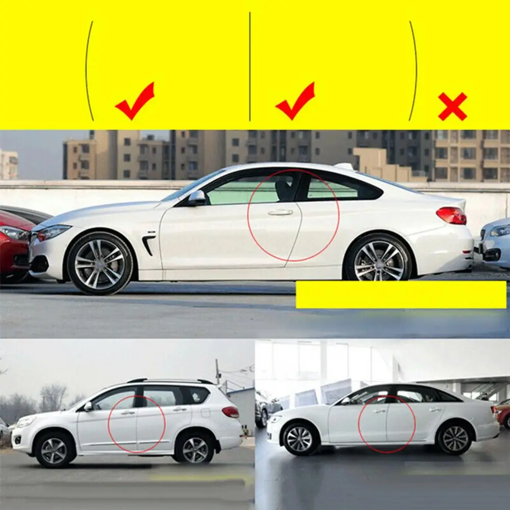 

4xCar Sticker Door Edge Guards Trim Molding Protection Strip Scratch Protector Car Crash Barriers Door Guard Collision Universal