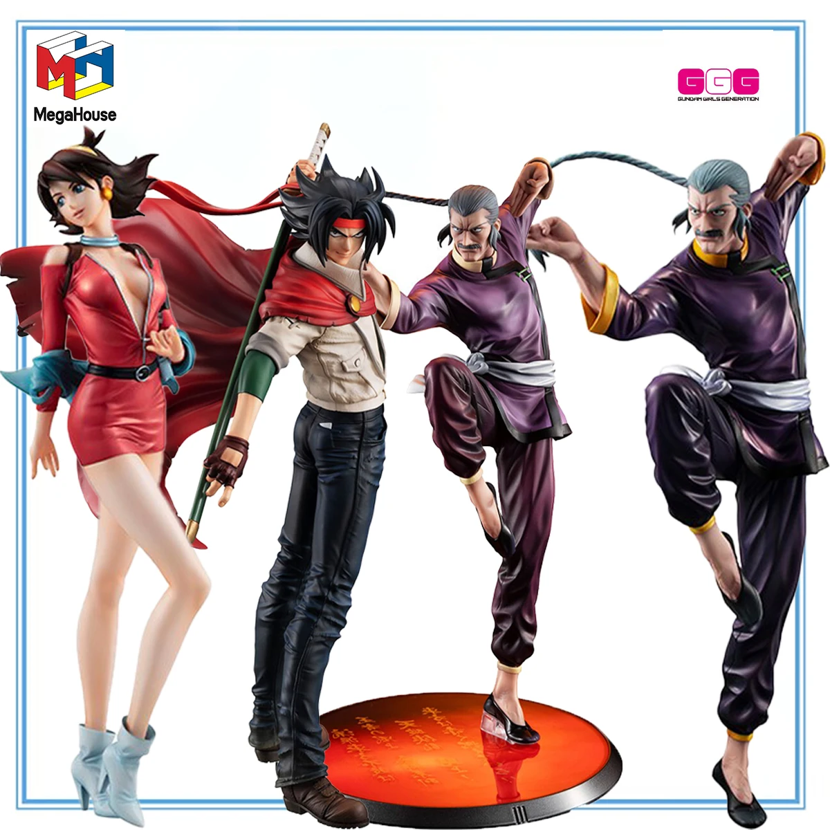 

100% Original in Stock MegaHouse Gundam Guys Generation Kidou Butouden G Gundam Domon Kasshu Rain Mikamura Master Asia