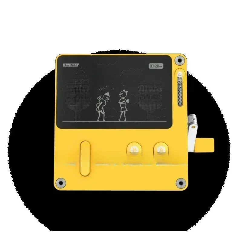 

2.7-Inch Panic Playdate Retro Mini Hand-Cranked Creative New US Version Handheld Game Console With Games