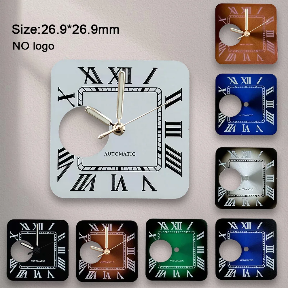 New NH38 Dial No Logo Blank Roman Numeral Dial 26.9*26.9mm Dial For NH38 Movement High Quality Watch Accessories Repair Tools