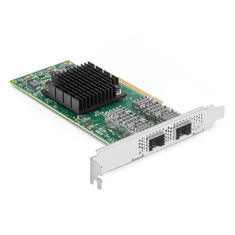 MCX4121A-XCAT CX4121 CX4111A Mellanox ConnextX-4 25Gigabit Ethernet Kartı PCI-E 3.0 NIC, 25G Alıcı-Verici Modülü ile