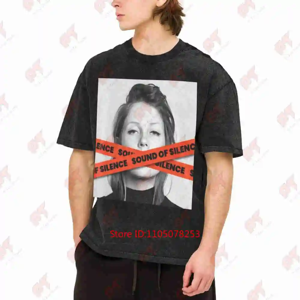 Charlotte De Witte Sound Of Silence Techno Rave Vintage Washed Tee Pure Cotton T-Shirt