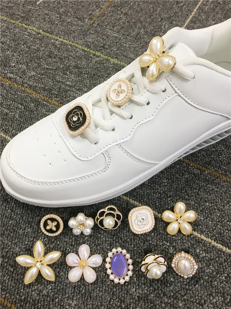 New Design Rhinestone Jewelry Shoe Charms Shoelaces Buckle Accessories Sneakers Laces Charms Diy Shoe Lace Decoration Girls Gift