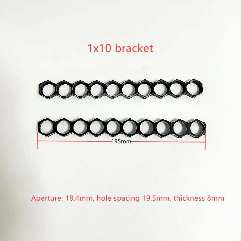 100PCS 18650  Lithium Battery Packs DIY Misalignment Fixed Bracket Assembly Holder Cylindrical Battery Cells Splicable Support