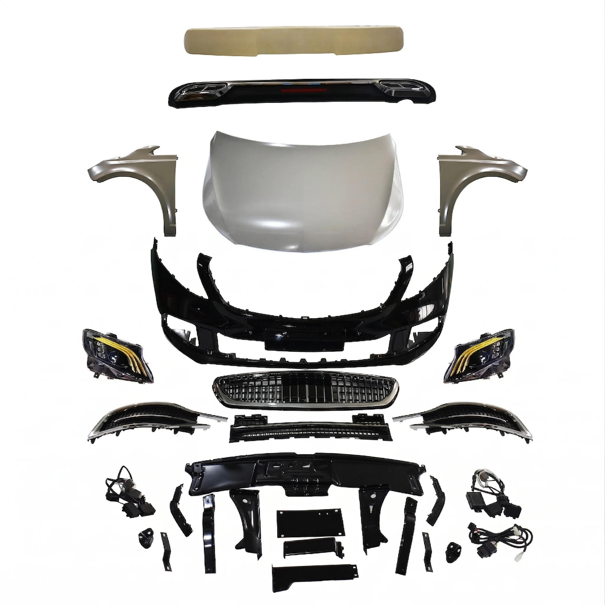 для Dingkong Mercedes V260 Vito V250 Metris 2016-2022 Maybach Полный обвес: передний спойлер, боковые накладки, задний диффузор |   Пользовательский