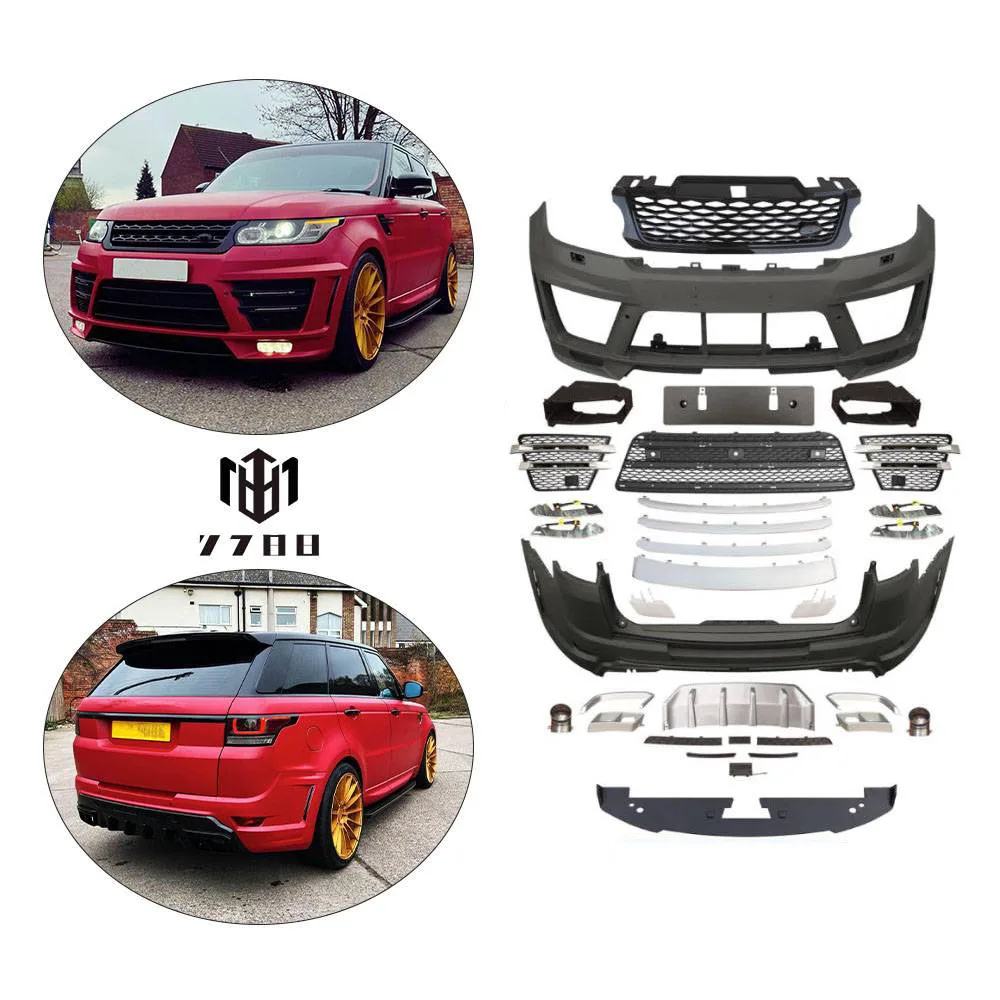 

For Land Rover Range Rover Sport 2014-2017 L494 Upgrade to Lumma Front and Rear Bumper Body Kit with Front Lip