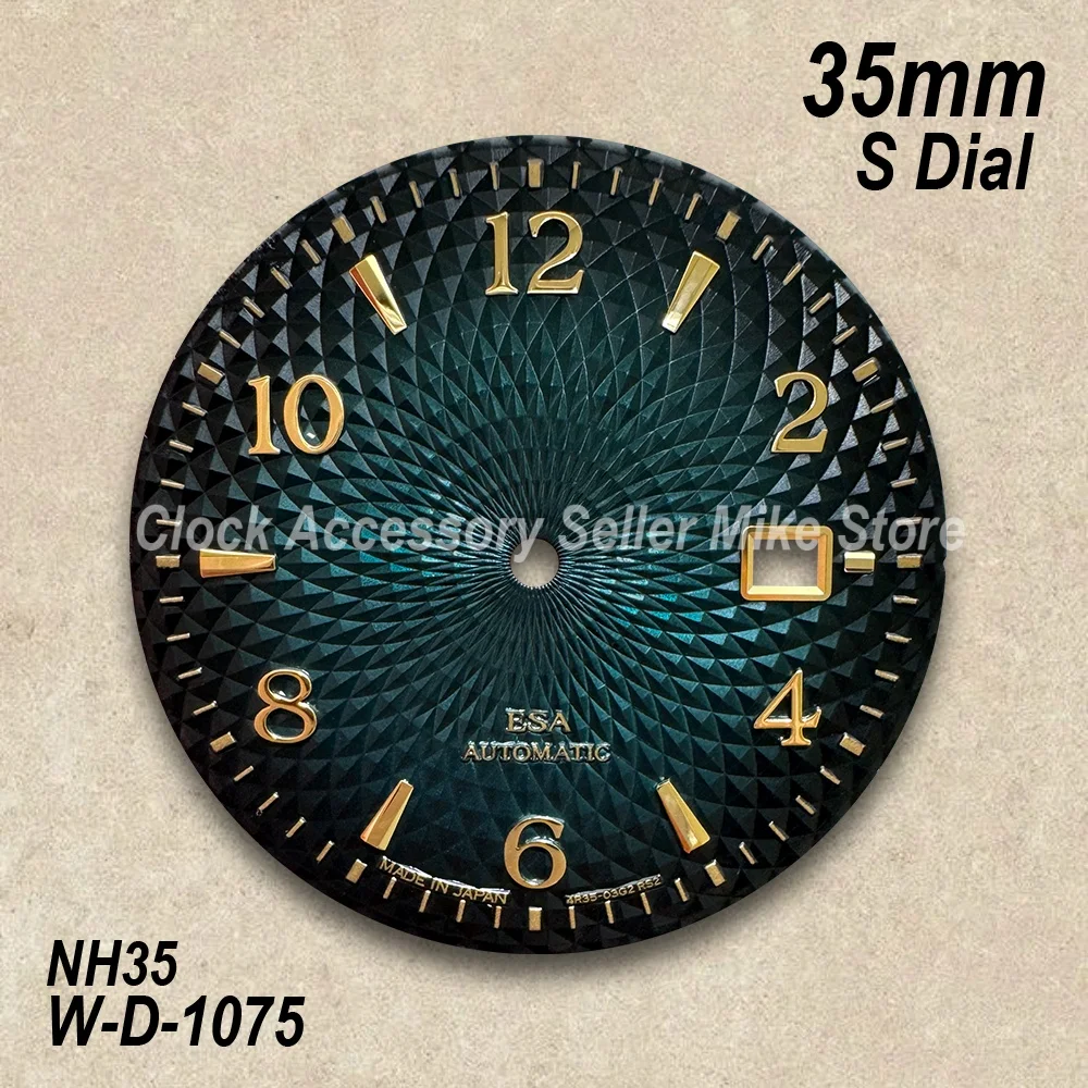 35mm Cocktail S Dial Fit NH35/NH36 Movement High-Quality NO Luminous Lotus Dial Watch Modification Accessories