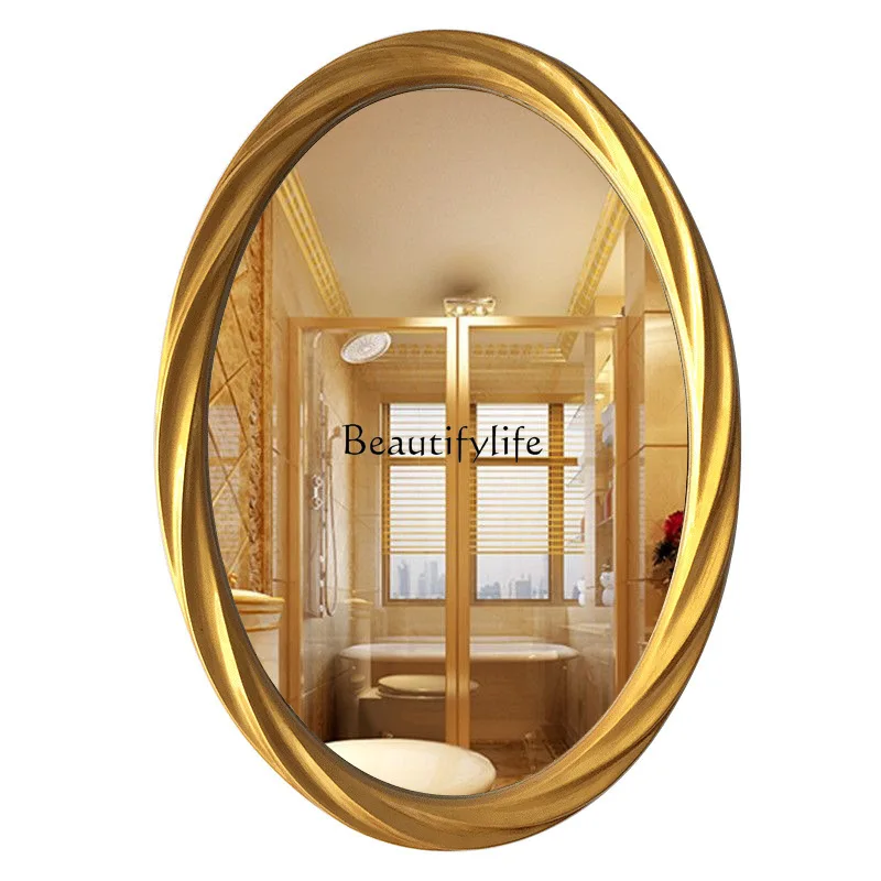 

Oval modern styling decorative mirror household dresser makeup mirror