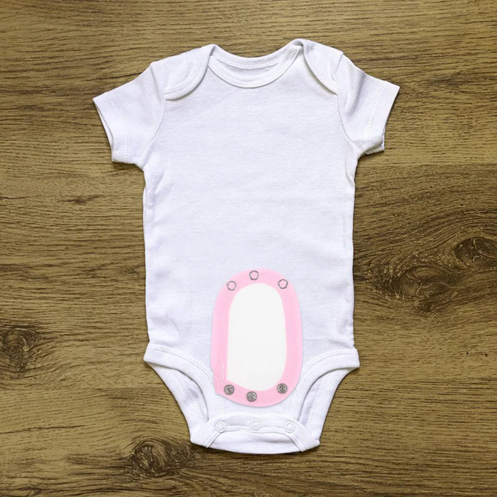 

2Pcs Baby Romper Crotch Extender Cotton Jumpsuit Snap Button Extenders Soft Comfortable Bodysuit Extender for Babies