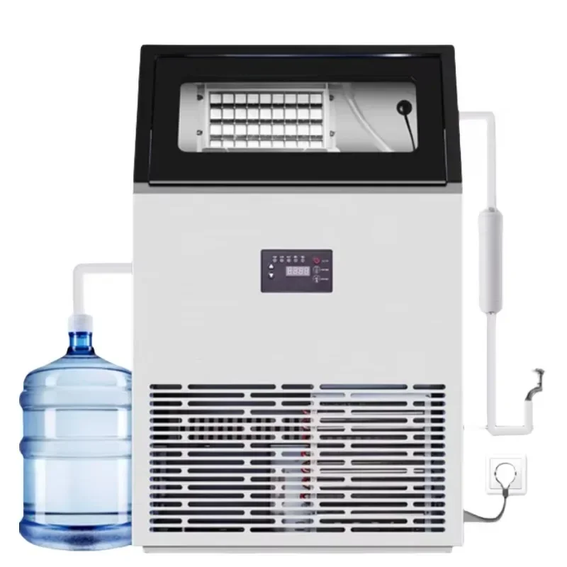 

Exquisite workmanship Commercial Electronic Ice Maker 60Kg/24H Professional Countertop Ice Maker Bigger Ice Cube Crystal Machine