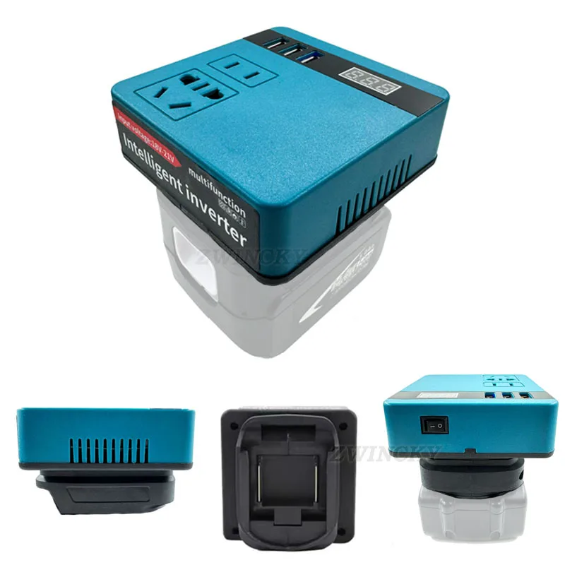 NEW 220V Multifunction Intelligent Inverter For Makita/Dewalt/Milwaukee Li-ion battery 18V 20V Outdoor Work with Current Display