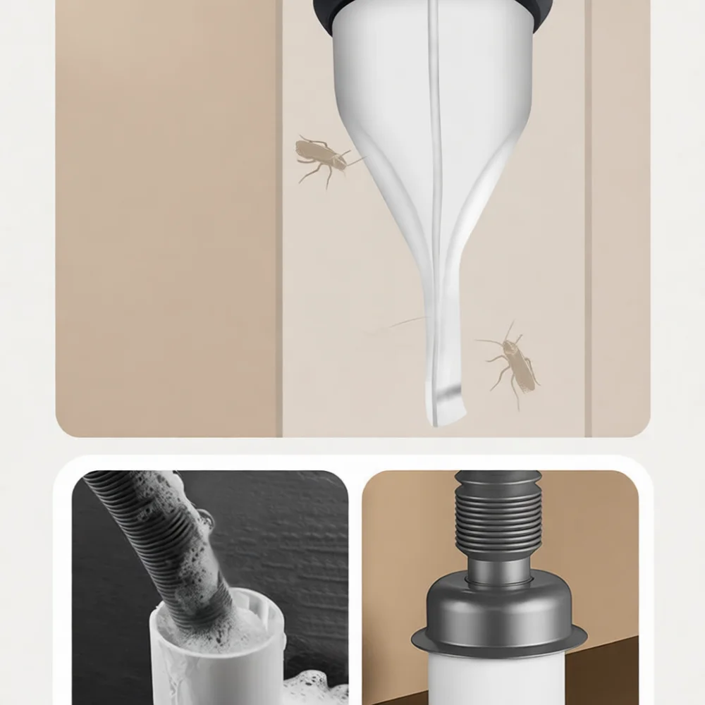 Universal Universal Bathroom Wash Basin Sink Drain Hose Anti Odor Flexible Sewer Pipe Leak Proof Waste Connector Deodorant Accessory - Aliexpress Deal