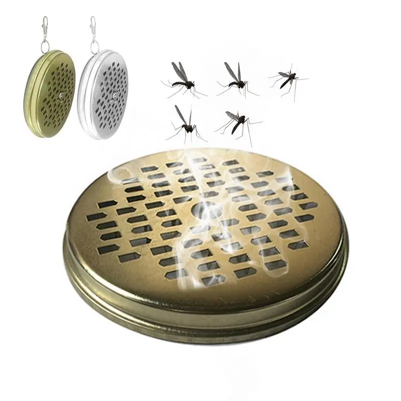 Colgador de bobina de incienso portátil, Soporte de bobinas antimosquitos, suministros antimosquitos, quemador de bobina de incienso portátil para el lado de la piscina