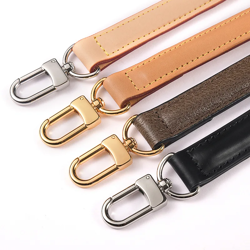 62cm Genuine Leather Handle for LV Neverfull Underarm Shorten Straps Handbag Handle Shoulder Belts Bag Accessories