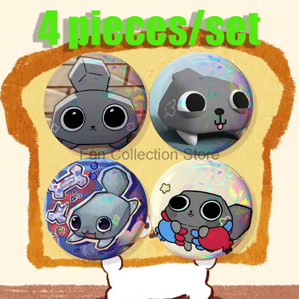 Game Pebble D-Daddy-S 4-piece set Pins Backpack Clothes Jewelry Accessories Round Brooch Button Badge Fans Collection Gifts