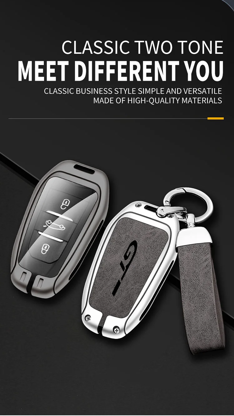 Auto-Schlüsselhülle aus Zinklegierung für Peugeot GTLine 207 307 407 208 308 408 508 2008 3008 4008 5008 RCZ Auto-Schlüsselanhänger Metall-Schlüsselgehäuse – Detail 3