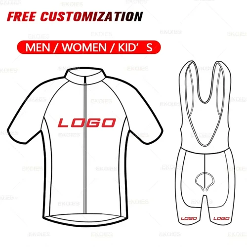 Ropa de ciclismo personalizada, equipo deportivo, conjunto de ciclismo de verano, uniforme de bicicleta de manga corta, logotipo personalizado, Kits de ciclismo para hombre y mujer