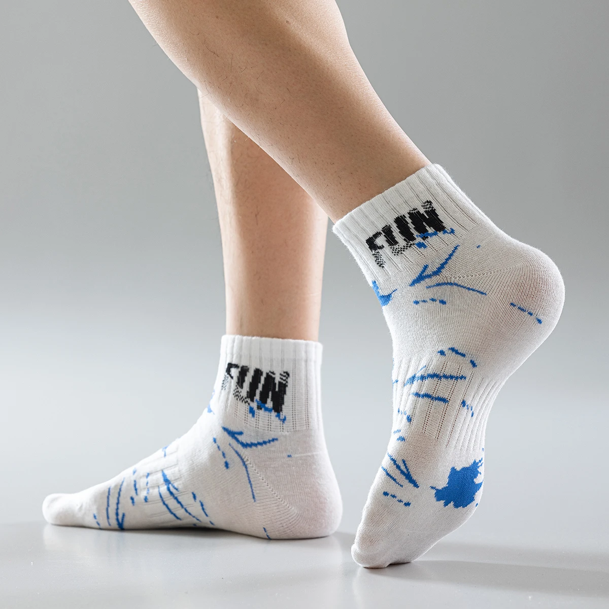 

Jacquard Pattern FUN Letter Korea Lovers Short Socks Hiking Home Cotton Short Knit Bar School Boho Hosiery High Quality Winter