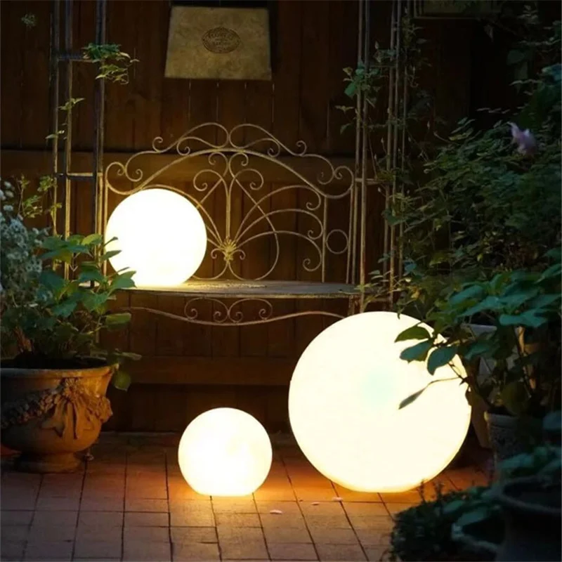 Outdoor Lighting Around Pool - Outdoor ronde bal Gazonlamp Waterdichte Solar