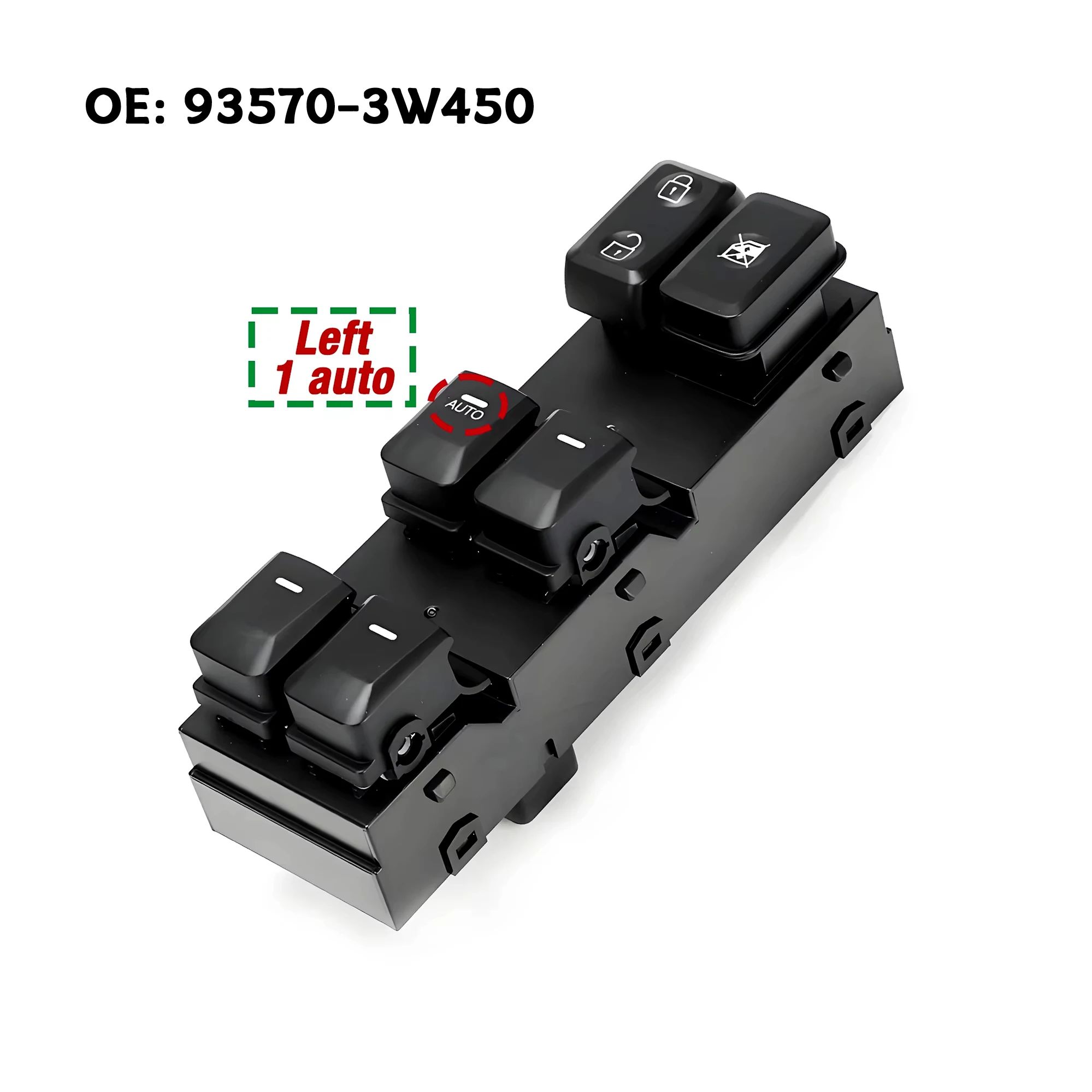 

93570-3W450 935703W450 For Kia Sportage 2011 2012 2013 2014 2015 2016,,Electric Power Master Window Lifter Control Switch Button