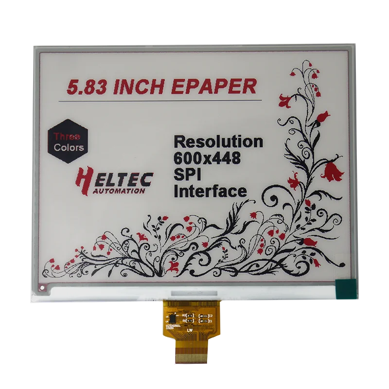 E-INK Display 1.54 2.13 2.6 2.7 2.90 4.2 5.83 7.5 Inch SPI Interface Reserved 0.5 x 6 FFC Socket use for Arduino and STM32(Keil)