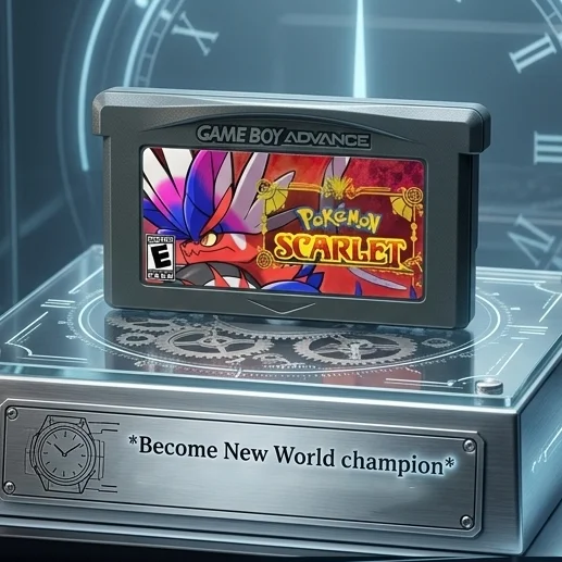 

GBA Scarlet and Violet GBA English game cart rtc with Real-Time Clock (RTC)
