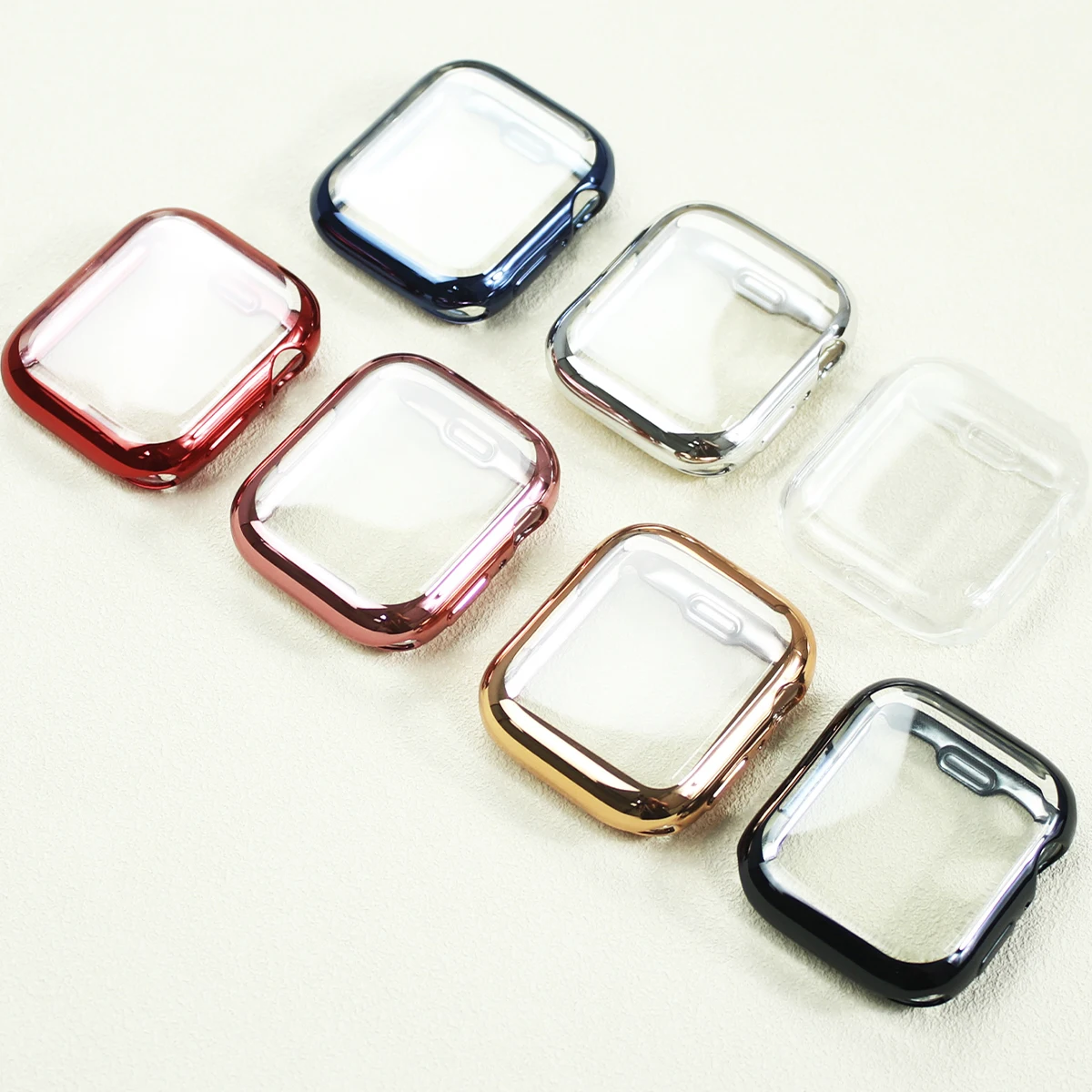 Screen Protector for Apple Watch Case 45mm 41mm 44mm 40mm 42mm 38mm Soft TPU Scratch Proof Bumper Cover iWatch 9 8 7 6 SE 5 4 3