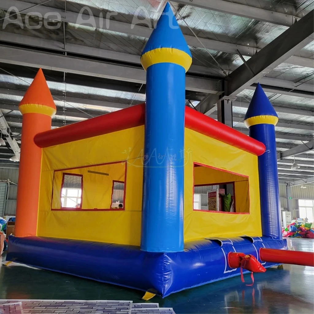 Casa Bouncy inflável comercial para crianças, material do PVC, castelo saltando exterior