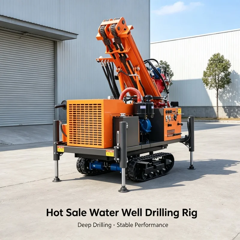 Customized All Terrain Crawler Drilling Equipment, Full Hydraulic Farmland Construction Site Orchard Deep Well Drilling Machine