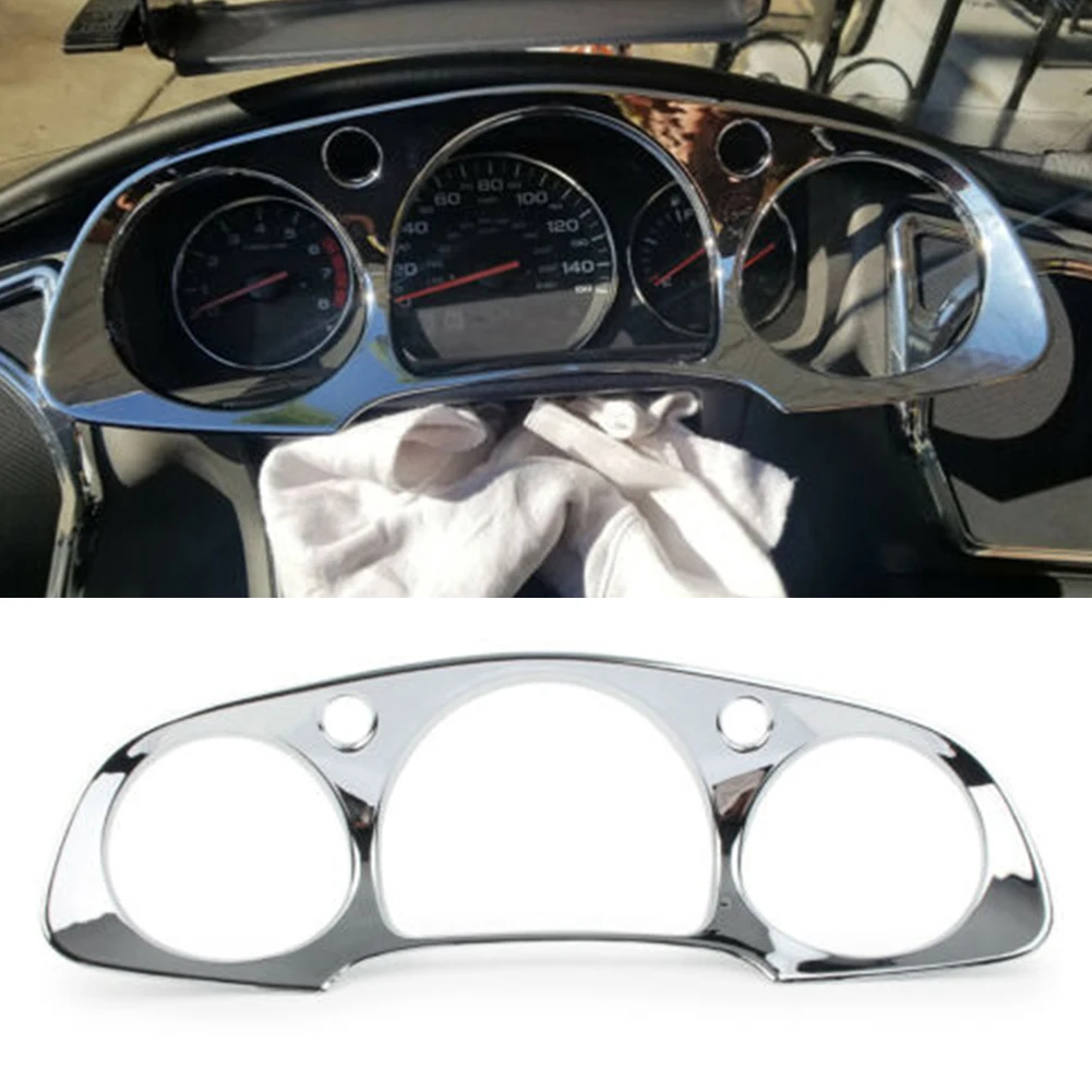 

Chrome Instrument Panel Accent Dashboard Cover Trim For Honda Goldwing GL1800 01-2005 Speedometer Gauges Cover Accessories