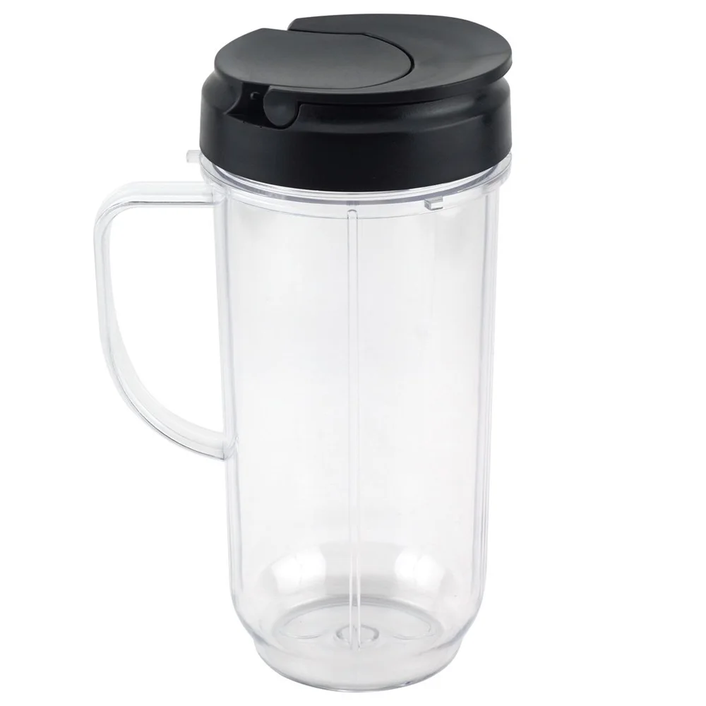 22 oz Tall Cup with Flip Top To-Go Lid Replacement Part for Magic Bullet 250W MB1001 Blenders