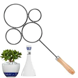 Coupe-verre pratique et robuste avec 4 anneaux, coupe-bouteille, cercle, outils pour HI Round, bricolage