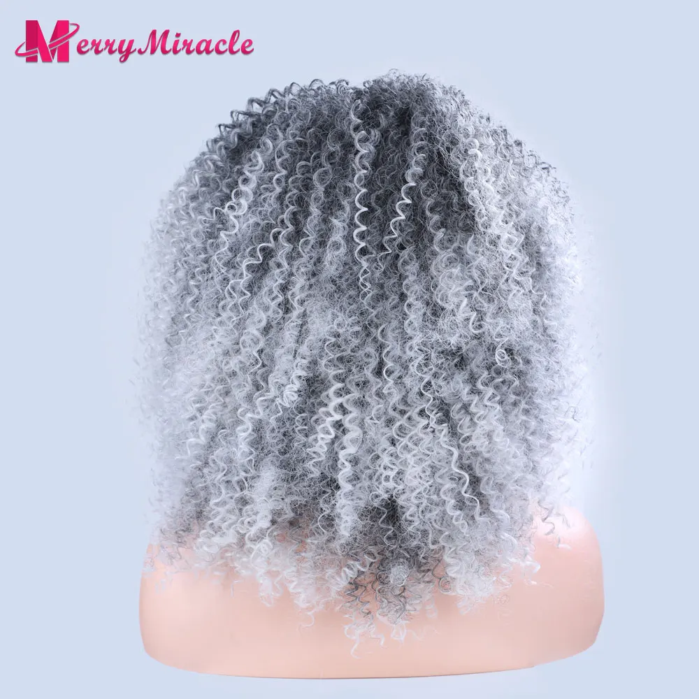 Short Synthetic Wig Natural Black Color Kinky Curly Hair Wig Afro Curly Wigs for Women Black Curly Synthetic Wig Puffy Hair