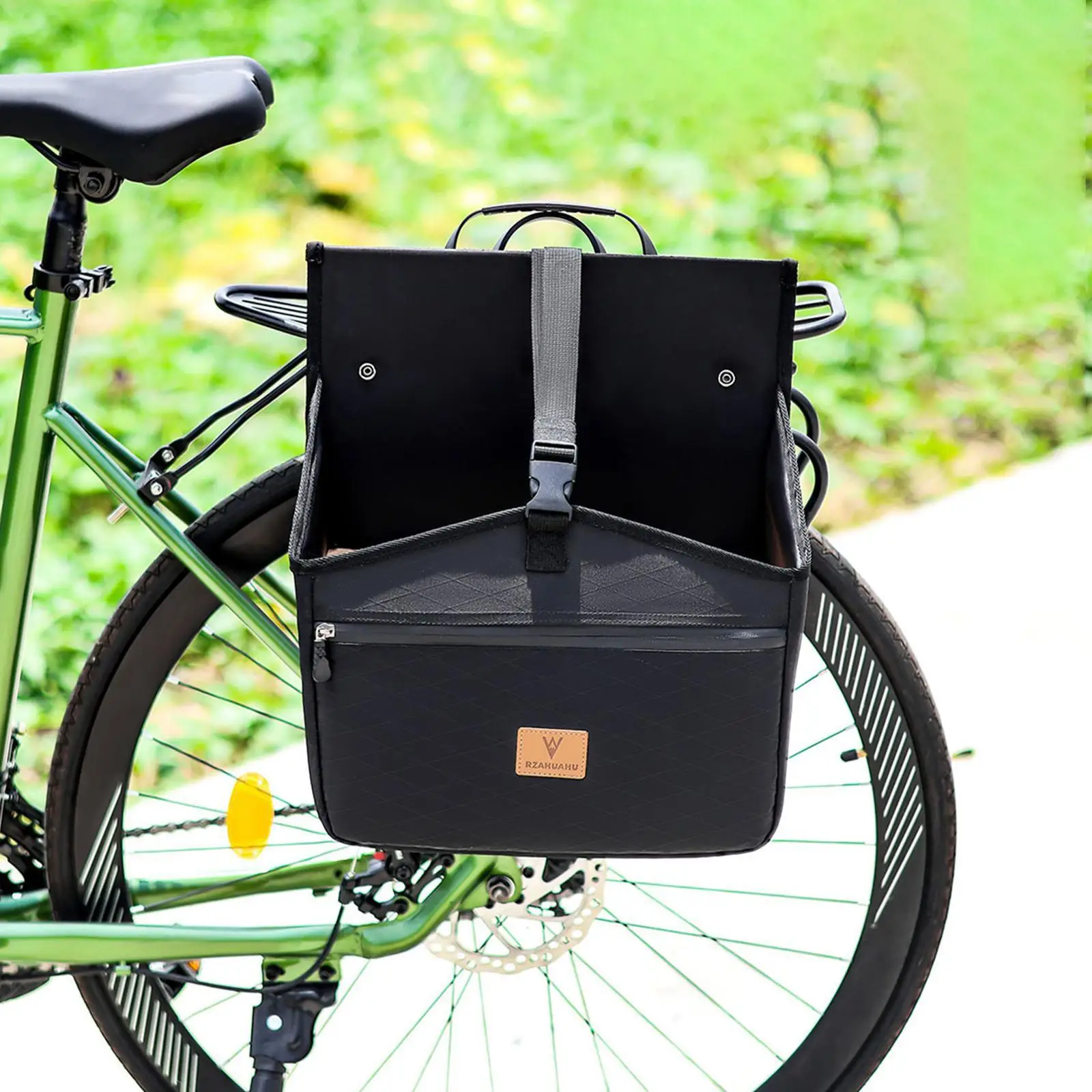 Bike Single Pannier Bag Bicycle Bag Professional Grocery Storage Bag Rear Seat Trunk Bag Bicycle Rear Rack Bag for Shopping