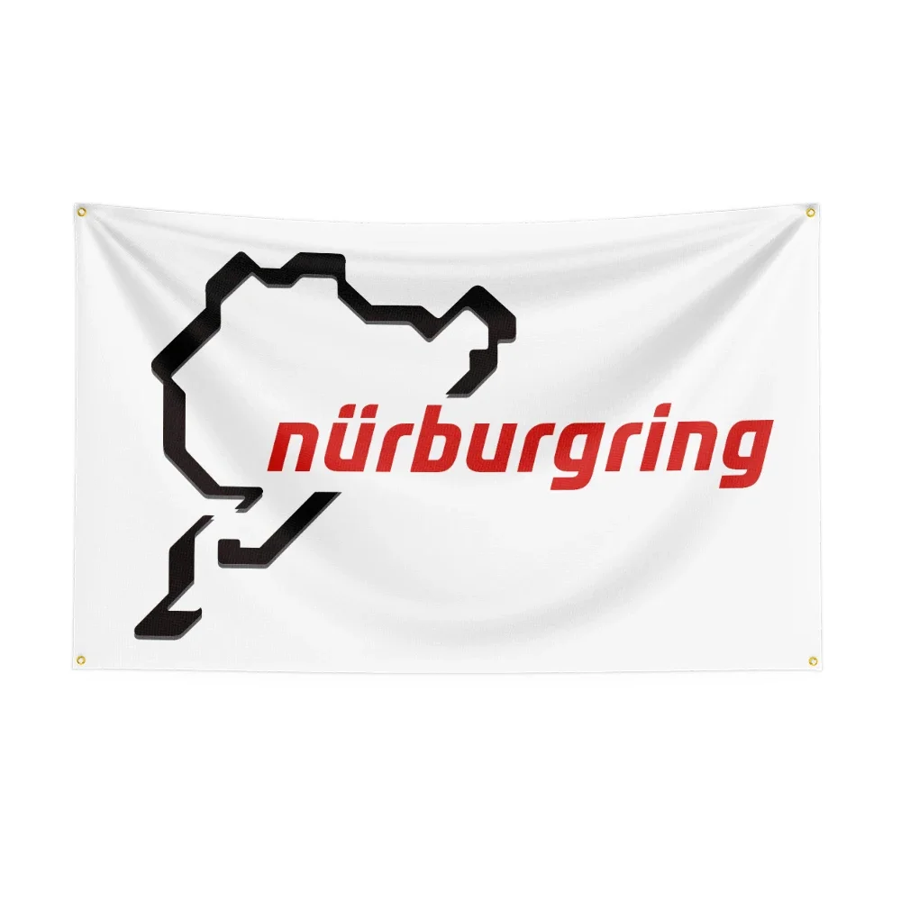 

3X5 FT Nurburgring Flag Polyester Printed Auto Parts Banner For Decor