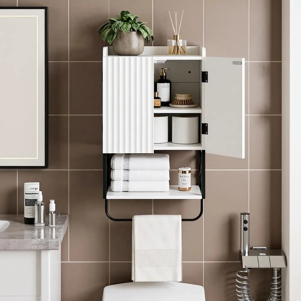 

Компактный деревянный настенный шкаф для медикаментов с регулируемыми полками, 9 дюймов в глубину x 15,35 дюймов в ширину x 27,16 дюймов в высоту, белый