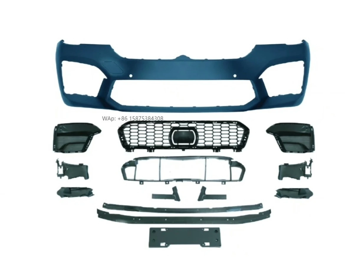 

For 5 Series F10 Front Rear Bumpers M5 F10 F18 Upgraded to G30 G38 With Adaptive Laser Blueberry Headlight