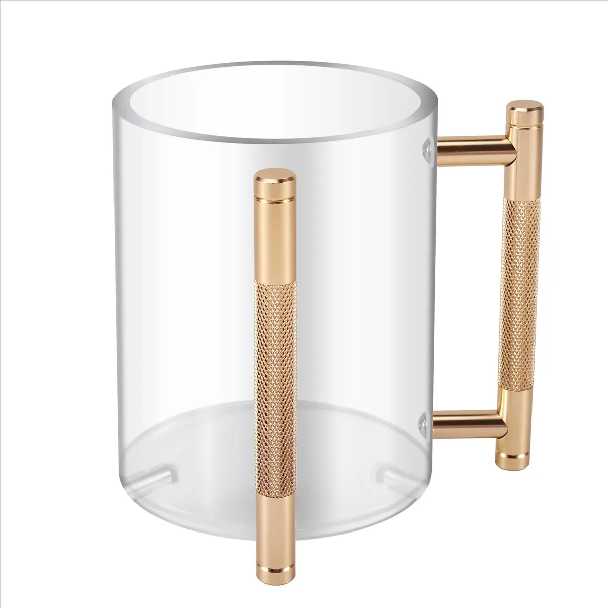 ABME New Hand Washing Cup Acrylic Round Washing Cup Hand Wash Cup with Two Metal Handles for Jewish Prayer Wash Cup Gifts