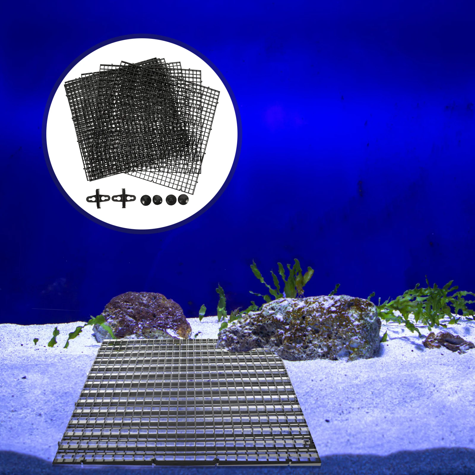 

1Set Fish Tank Isolation Plates Premium Plastic Aquarium Bottom Dividers Strong Load Bearing Easy Installation Fish Tank