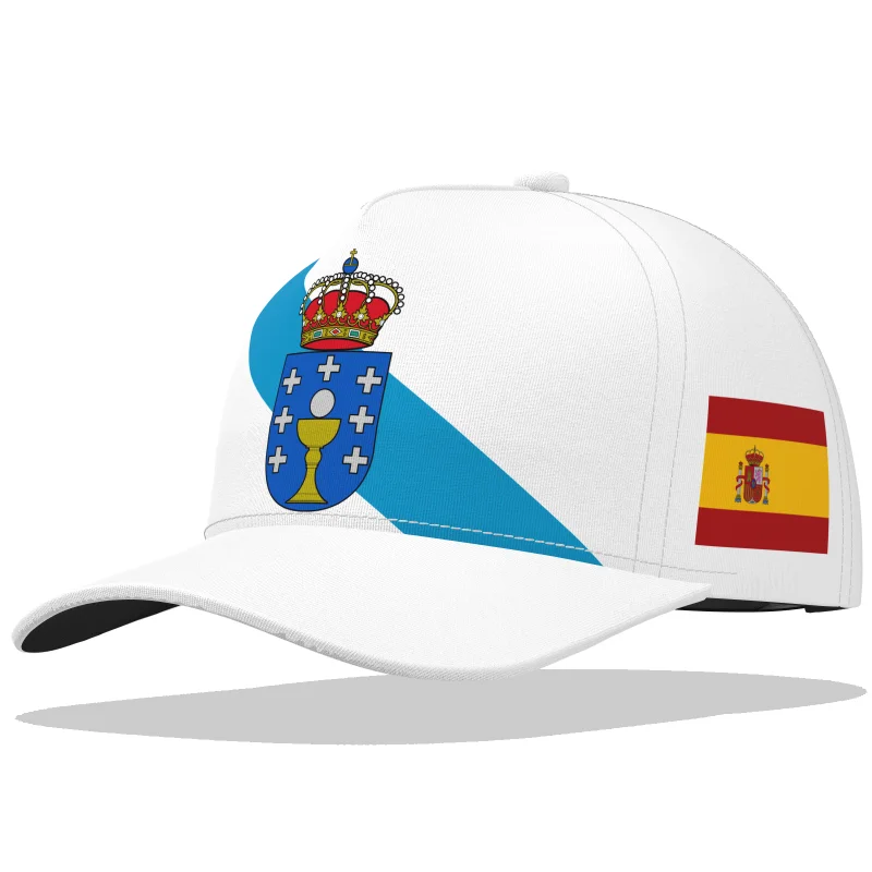 

Galicia Baseball Caps Fashion Free Custom Made Name Logo Galiza Spain Flag Esp Driver Dad Hip Hop Mesh Breathable Travel Sun Hat
