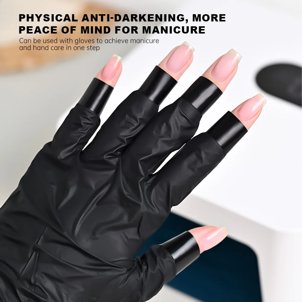Anti-Schwarzes Nagelband, geeignet für Nagelkunst, um UV-Strahlen vorzubeugen, Schäden an Finger zu verhindern, geeignet für Nagelkunst