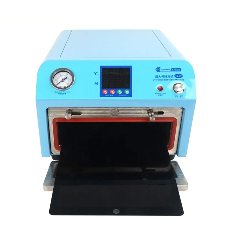 الشمس المشرقة S-978B 12.9 "فقاعة آلة مزيل شاشة LCD OCA ديبوبلر للهاتف المحمول شاشة منحنية تجديد أدوات إصلاح