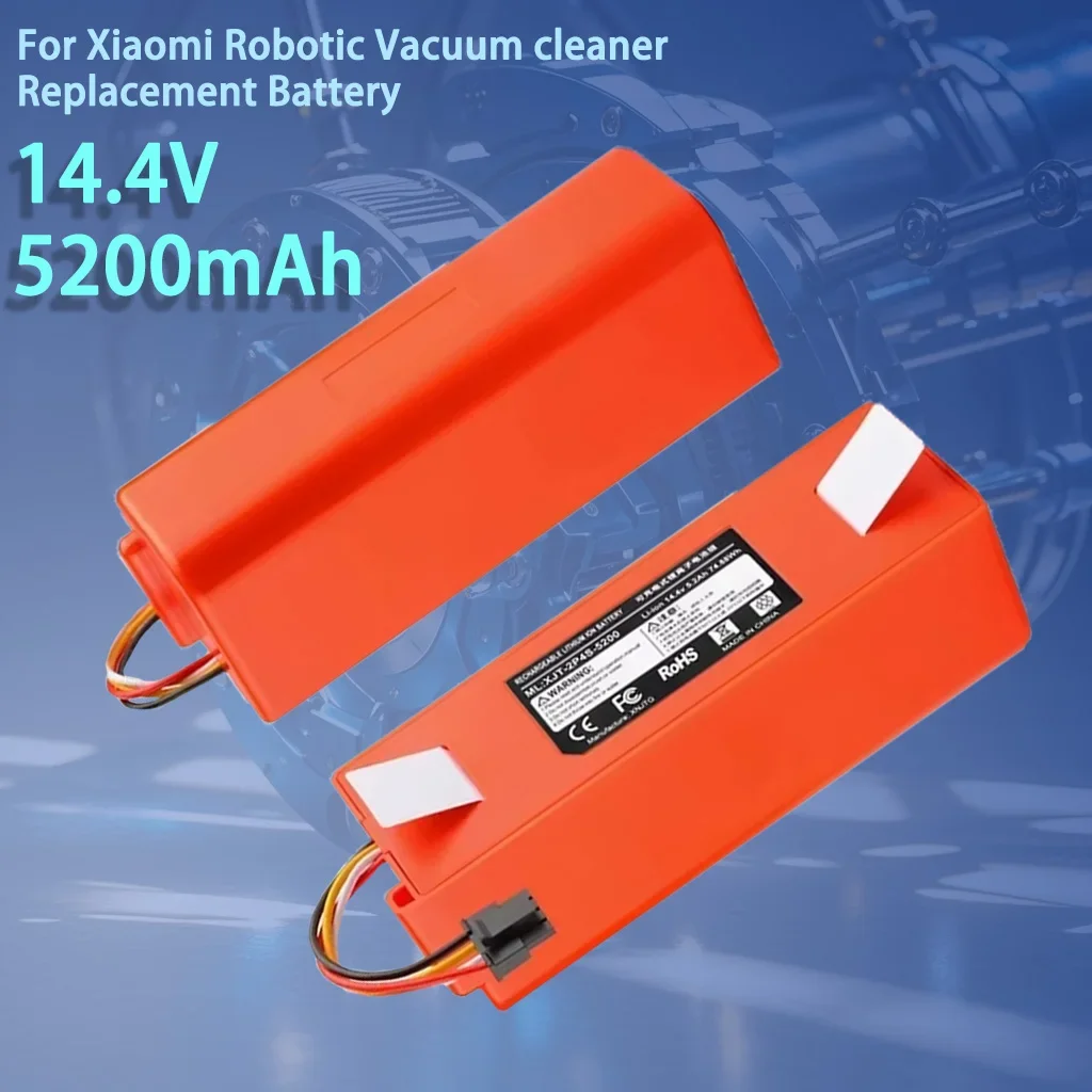 

Original Replacement Battery BRR-2P4S-5200D for XIAOMI 1S 1ST Roborock SDJQR01RR Sweeping Mopping Robot Vacuum Cleaner 5200mAh